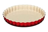 Le Creuset Tarte-Form, Ø 28 cm, Steinzeug, Kirschrot