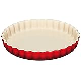 Le Creuset Tarte-Form, Ø 24 cm, Steinzeug, Kirschrot