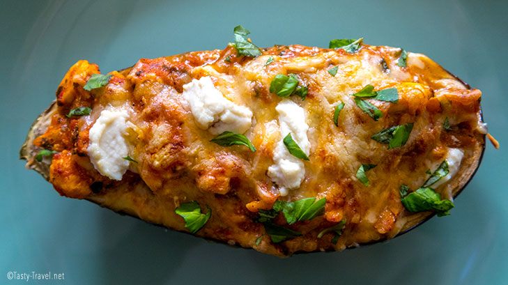 Keto Stuffed Eggplant