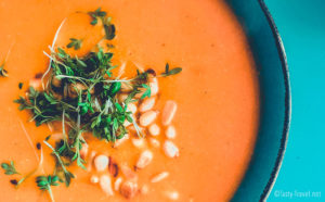 Carrot & Toasted Pine Nut Soup